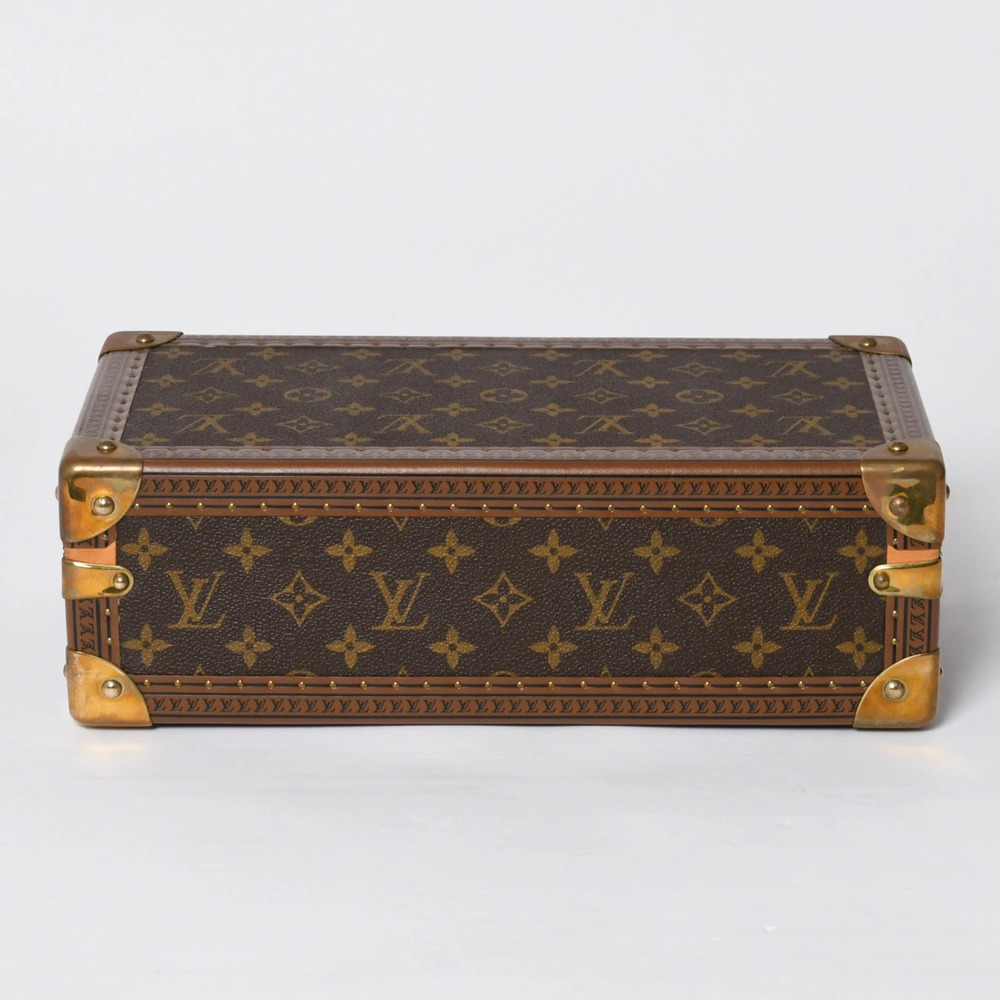 LOUIS VUITTON Coffret Montres Trunk Monogram Watch Case